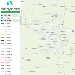 Online Bus Map for Milton Keynes Council case study image 1